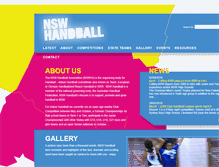 Tablet Screenshot of nswhandball.com.au